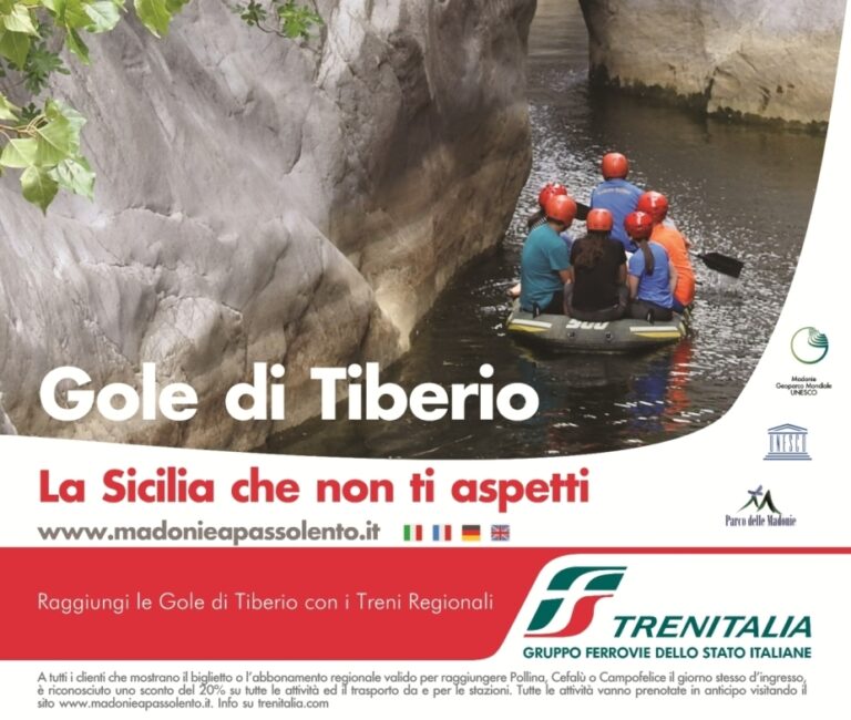 Alle Gole di Tiberio in treno da Palermo