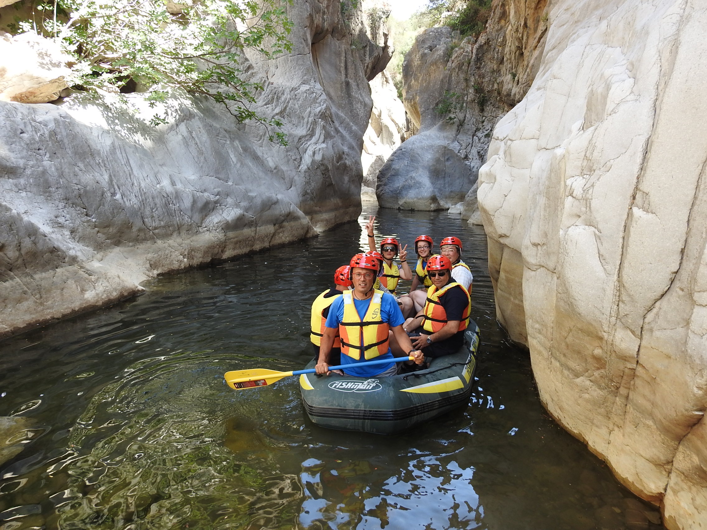 Tiberio Gorges excursion on rubber boat