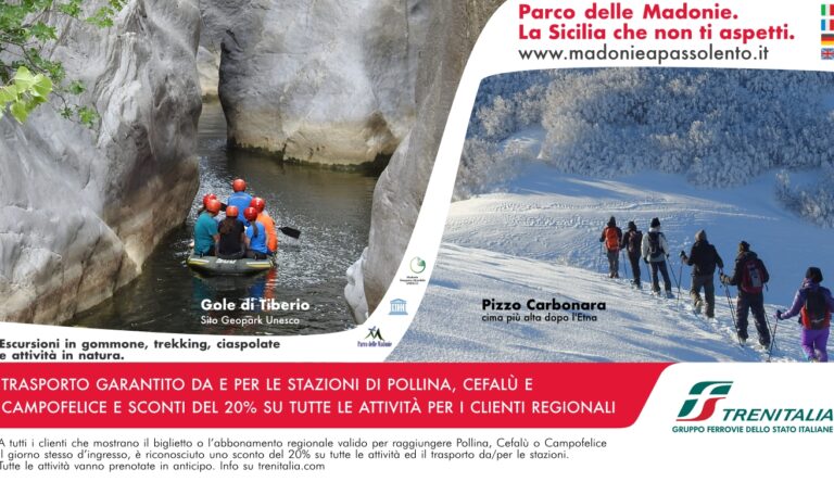 Campagna promozionale delle Madonie su TRENITALIA