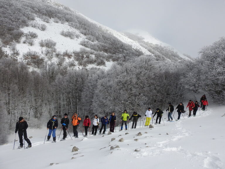 Foto della prima ciaspolata del 2018 sulle Madonie