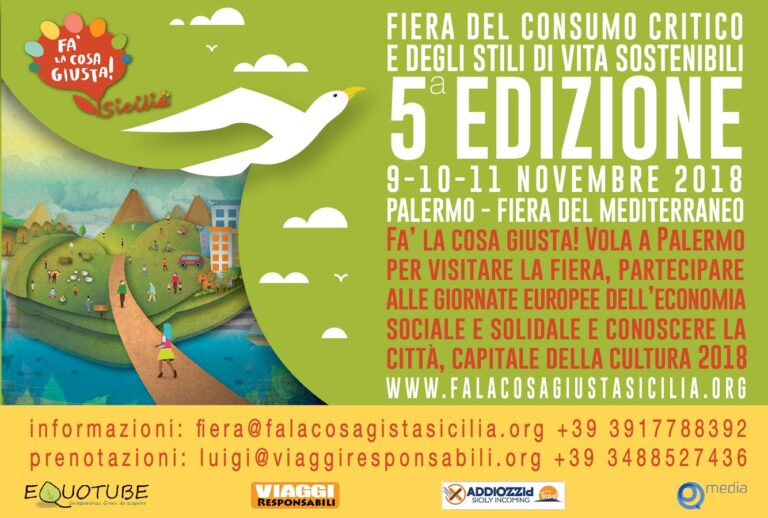 Le Madonie a “Fa la cosa giusta!” di Palermo – 9.10.11 novembre 2018